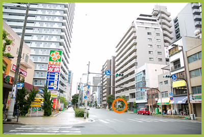 天神橋を越えて松屋町筋を南へライフ天神橋店の斜め向かいです。｜にしい歯科クリニック｜大阪市中央区の高麗橋にある歯科・歯医者